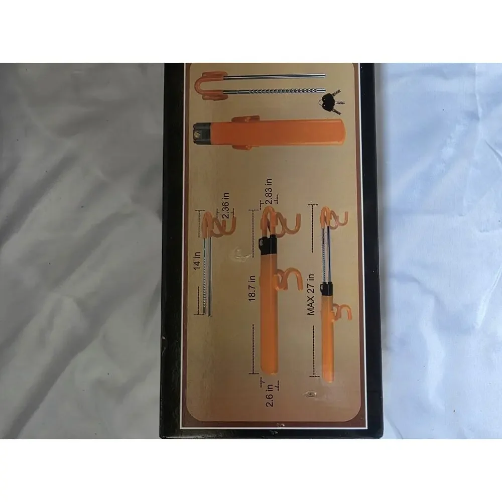 Car Steering Wheel Lock Anti-Theft Security Device Heavy Duty Universal Orange